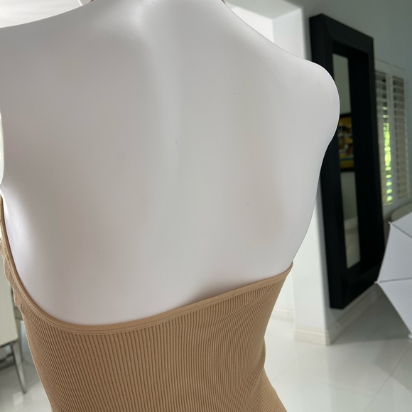 Tan Bodysuit. Ribbed. - Picture 2 of 2